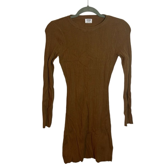 Cotton On Tan Ribbed Sweater Dress - Picture 1 of 4
